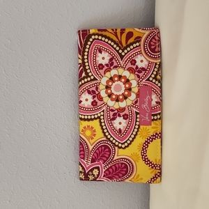 Vera Bradley Bali Gold Checkbook Cover
